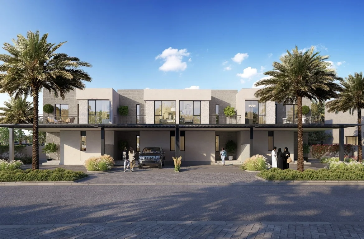 Parkside townhouses at Emaar South render