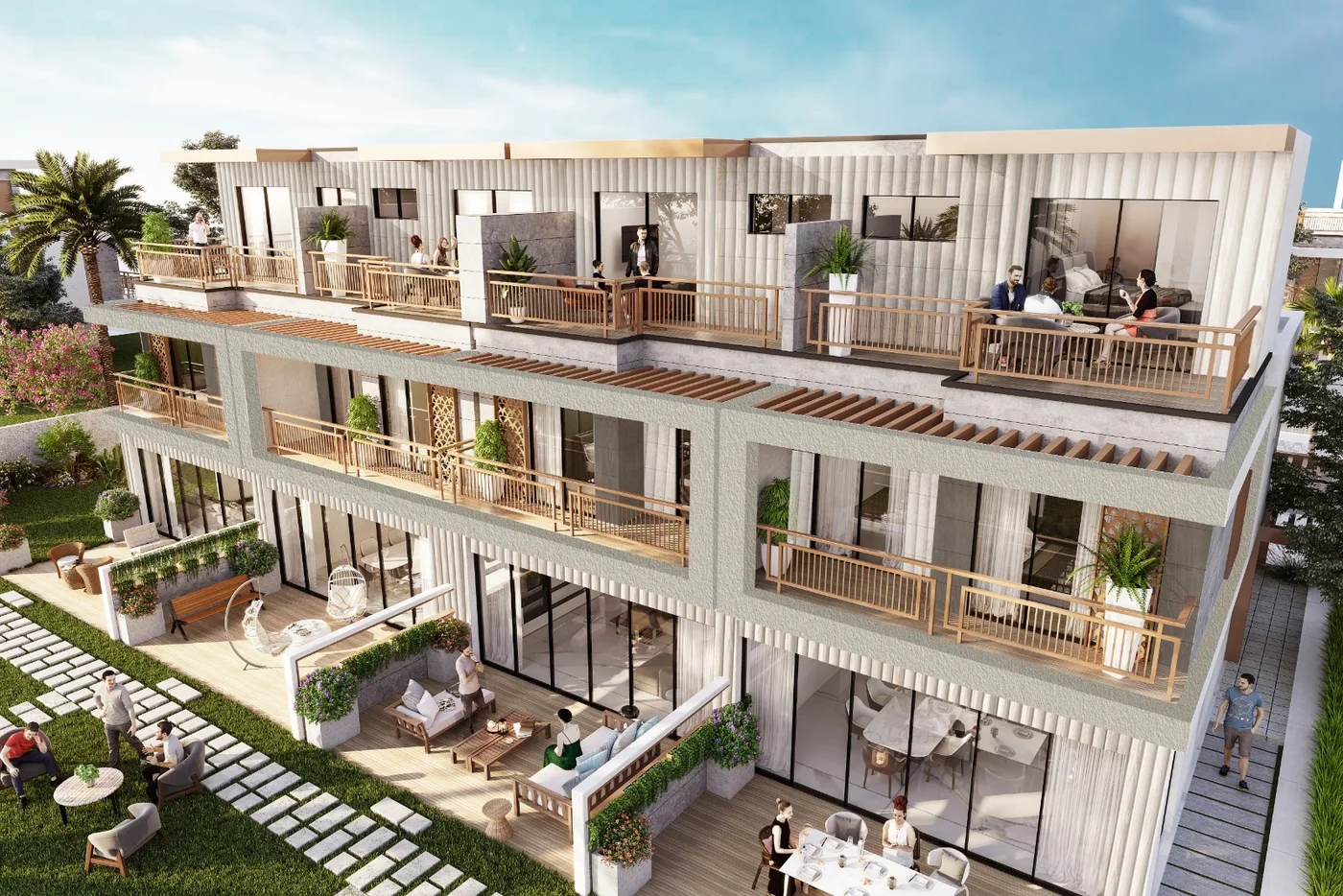 Verona townhouses at Damac Hills 2 render